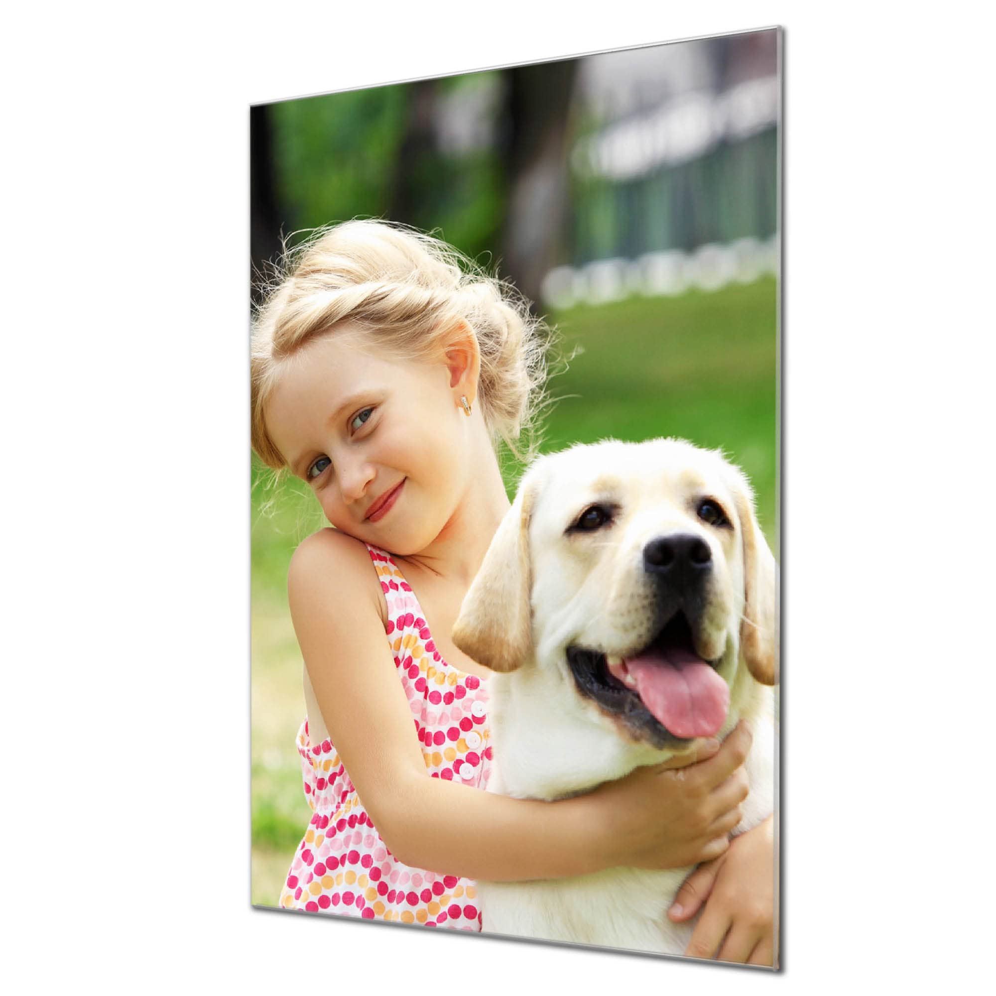 Banjado Magnettafel Glas-Memoboard 75x50 cm Wunschmotiv beschreibbar