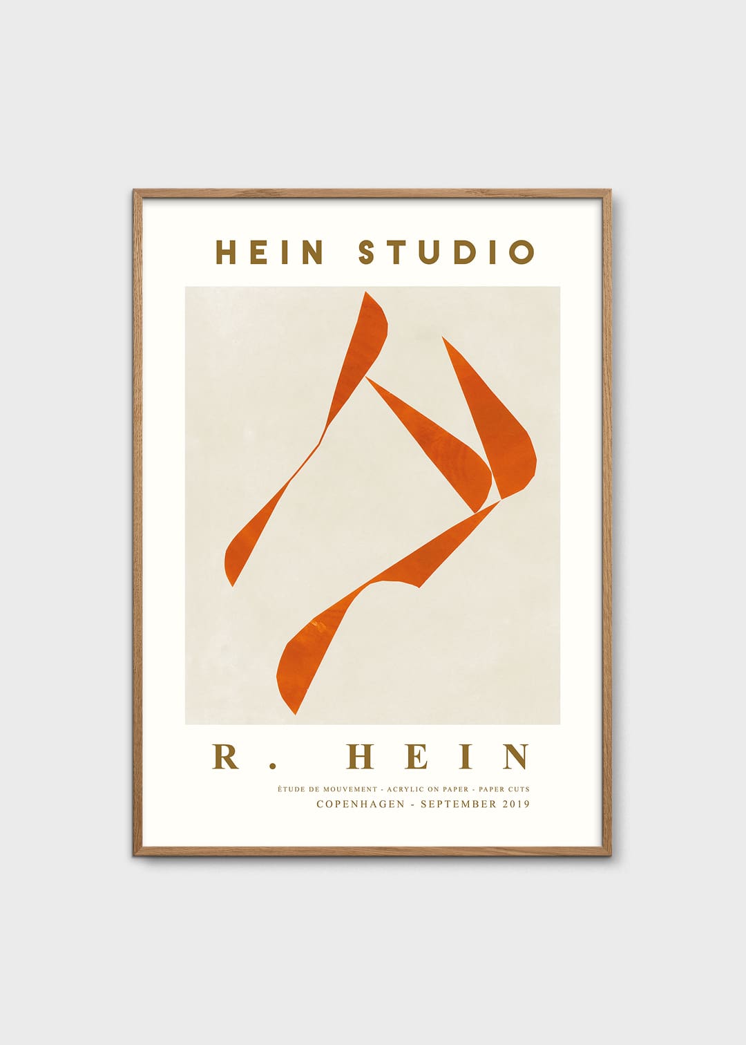 The Poster Club Art Prints Move no. 06 Poster 30x40 cm beige-rot