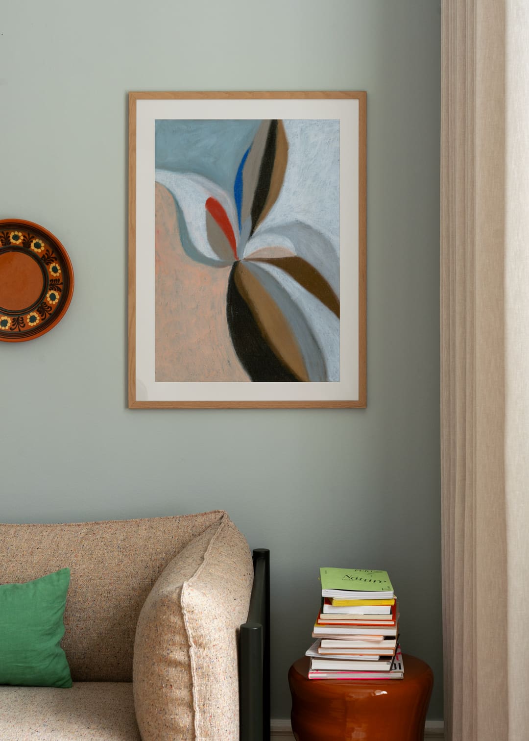The Poster Club Art Prints Soft Bloom Poster A4 blau