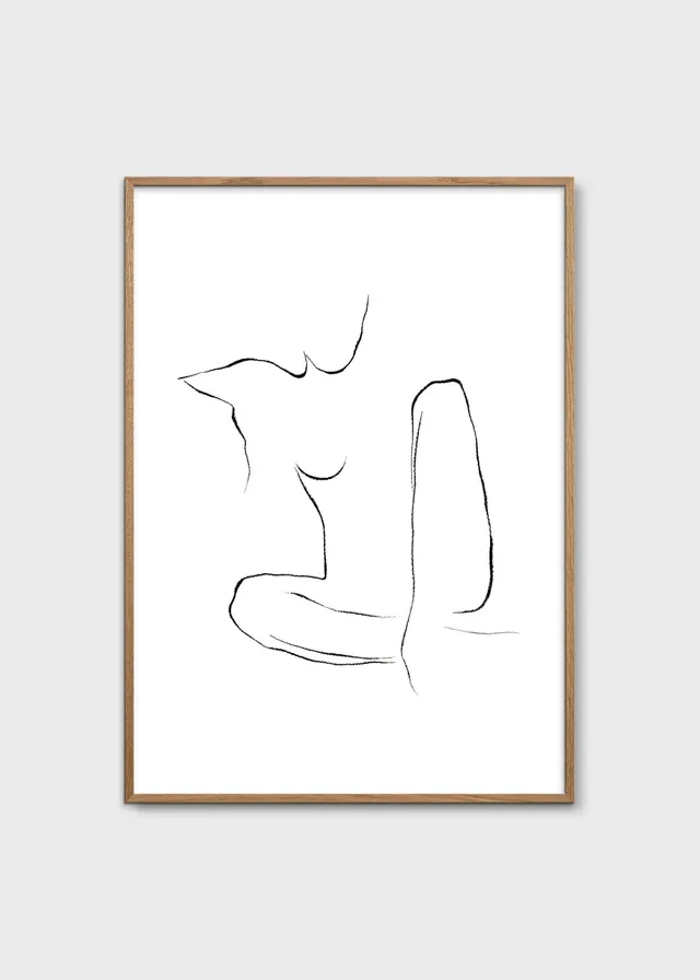 The Poster Club Art Prints Lana Poster 30x40 cm Schwarz-Weiß