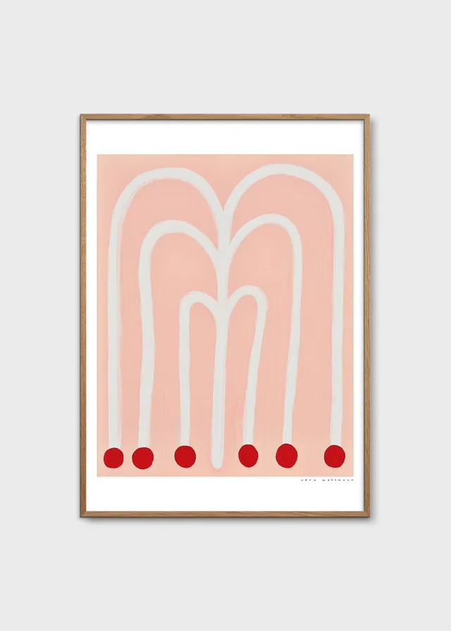 The Poster Club Art Prints Grosse Blume Poster 30x40 cm rosa