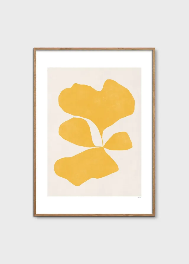The Poster Club Art Prints Botanik III Poster 30x40 cm Gelb