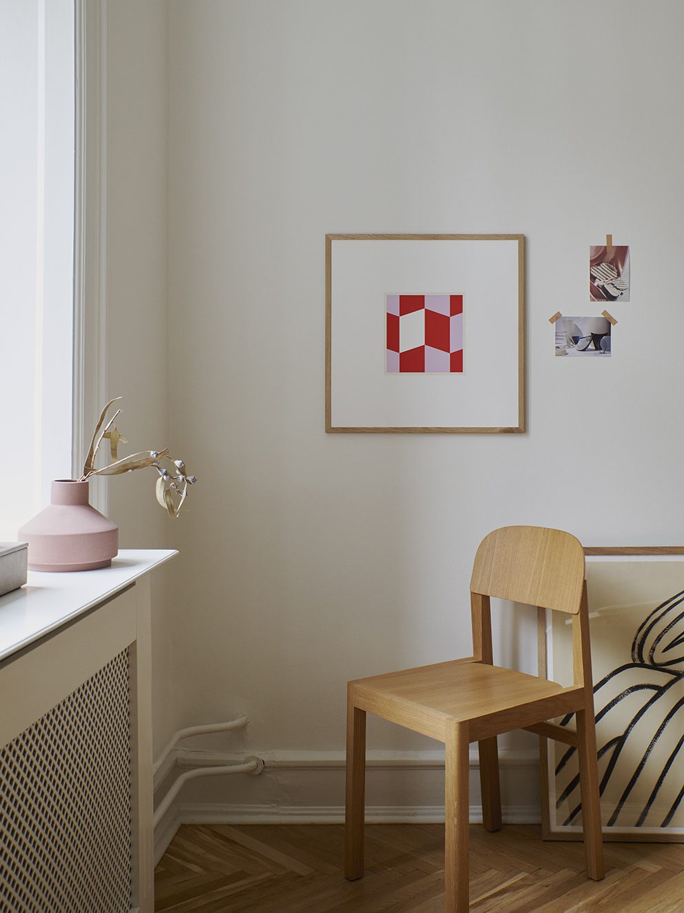 The Poster Club Art Prints Window No. 01 Poster 50x50 cm Rosa