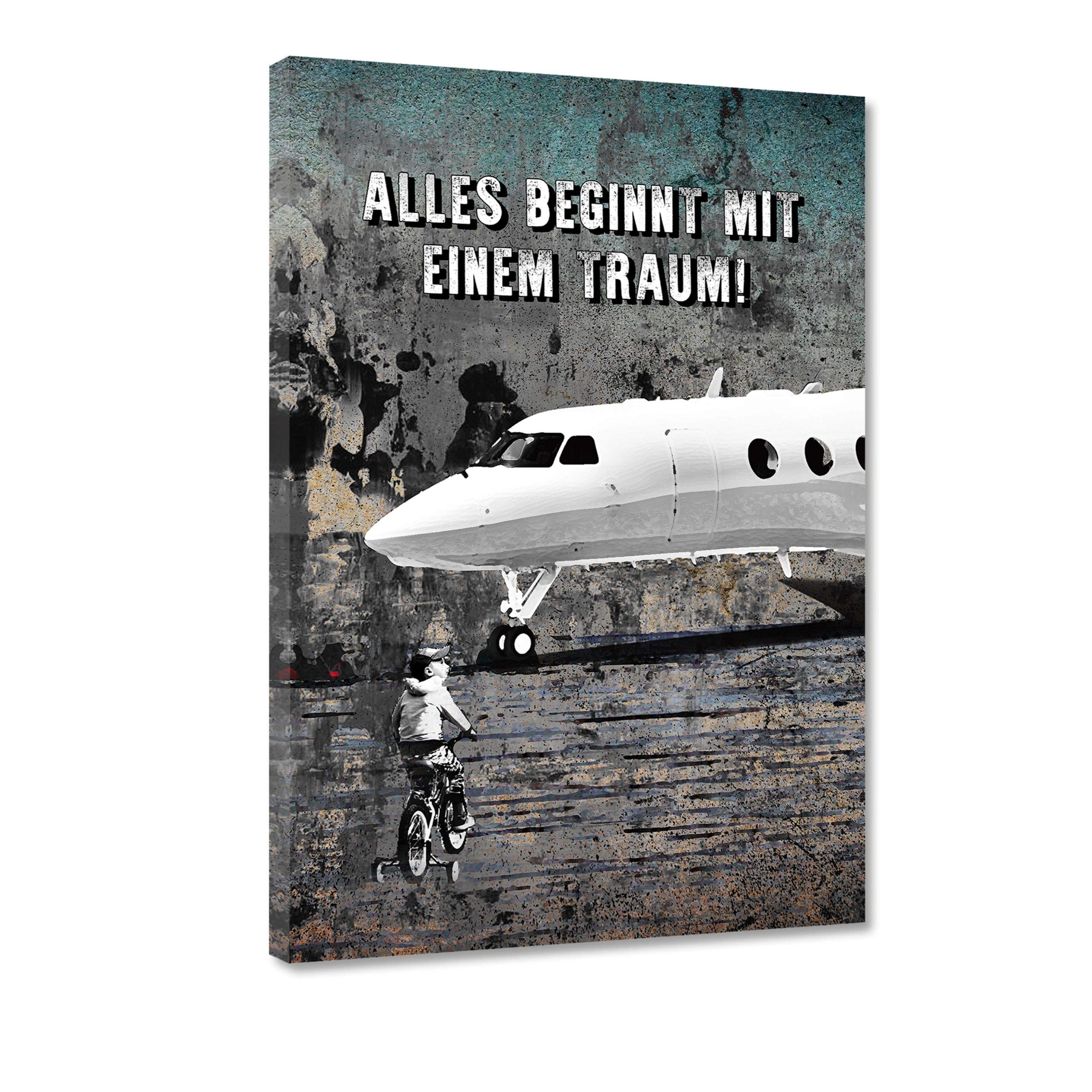 Hustling Sharks Alles beginnt mit einem Traum Leinwand 30x45