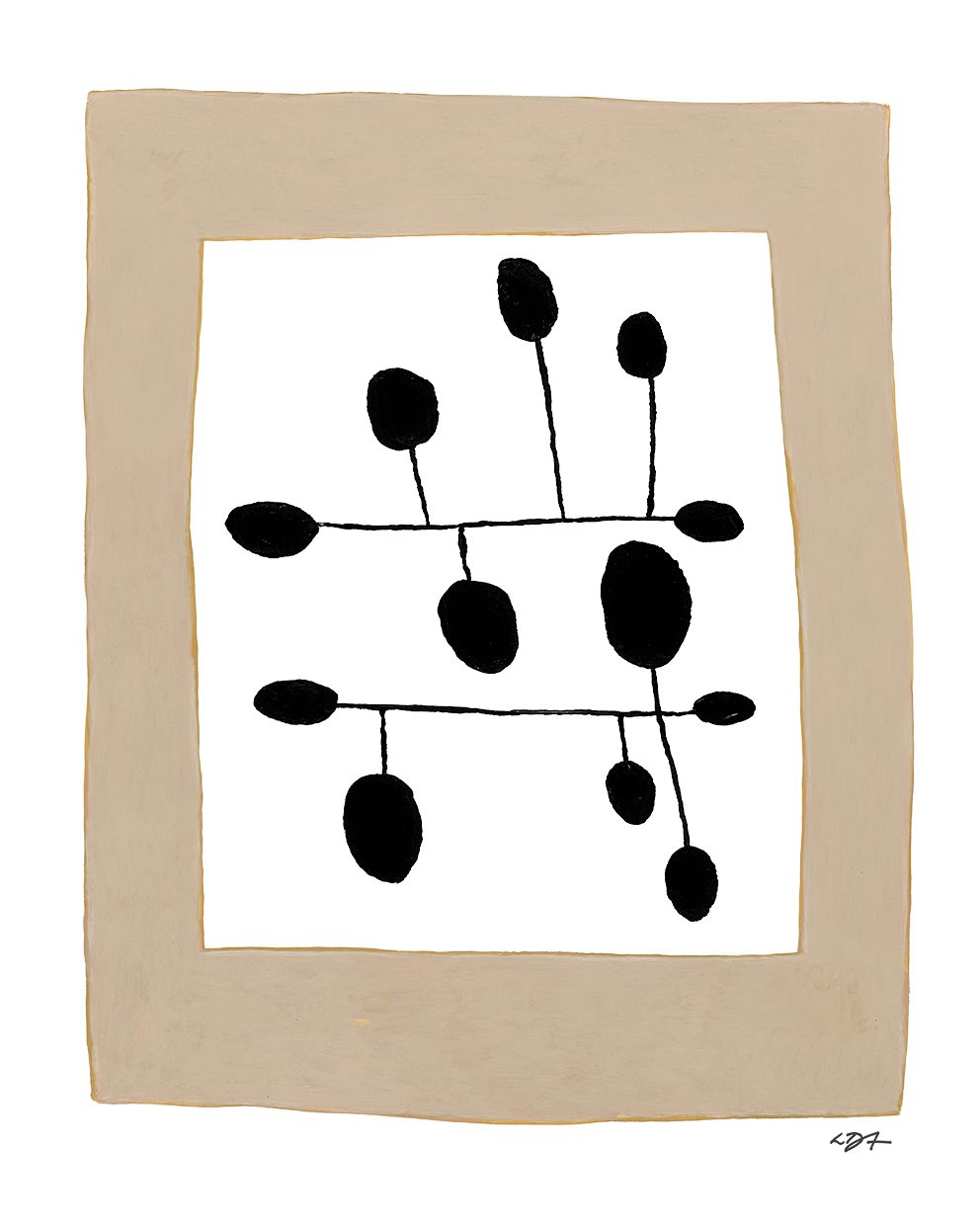 The Poster Club Spot 12 Poster 30x40 cm beige abstrakt