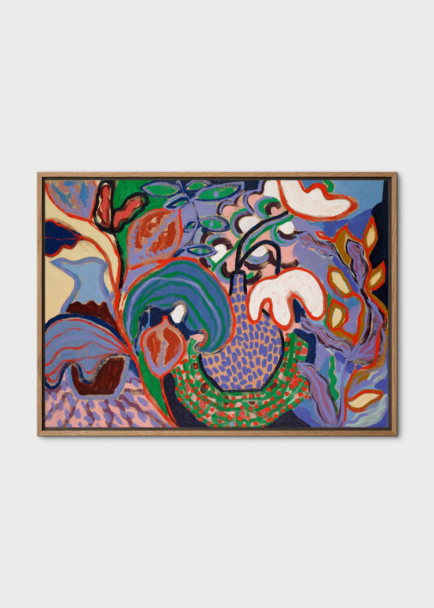The Poster Club Felicity Leinwand 30x40 Petrol gerahmt