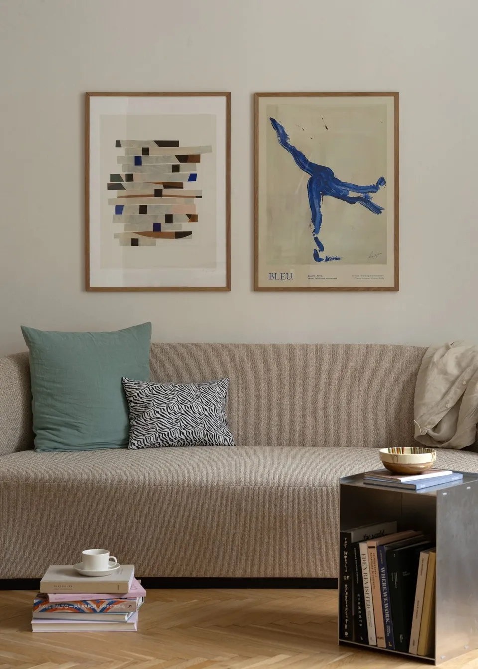The Poster Club Perfect Match Pair No. 020 Poster beige blau