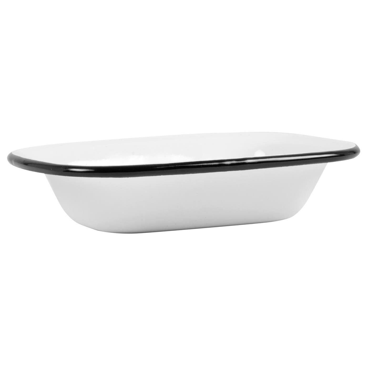 Ib Laursen Altum Seifenschale Emaille Creme Weiss 15cm