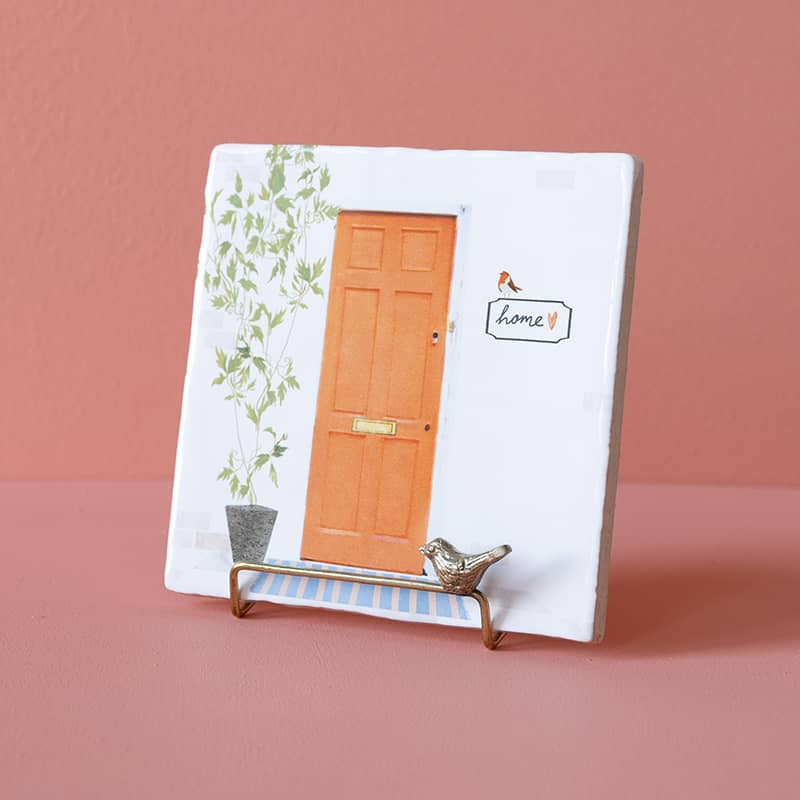 Storytiles Tile Holders Golden Stand Bird Halter Gold Vogel