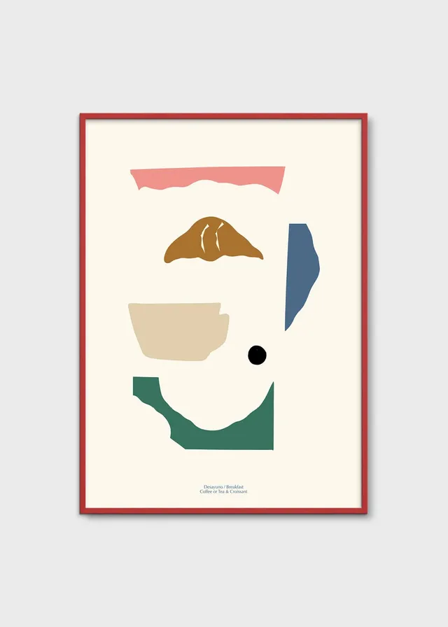 The Poster Club Art Prints Desayuno Poster 30x40 cm beige