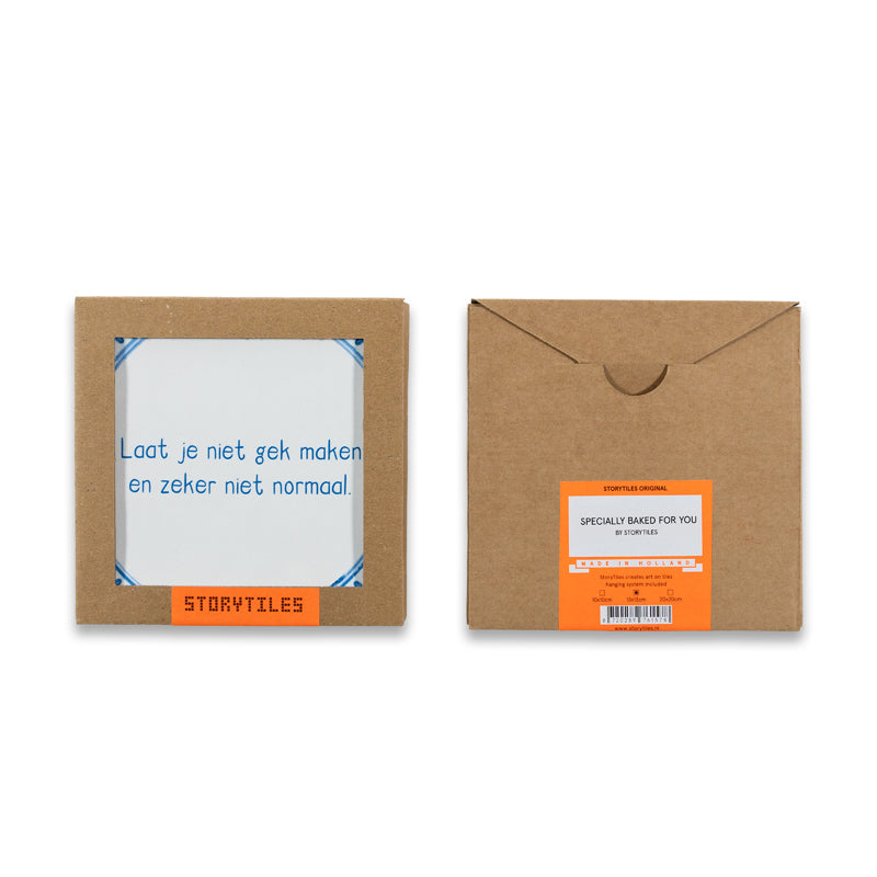 Storytiles Delft Blue Typical Fliese 10x10 cm eigener Text