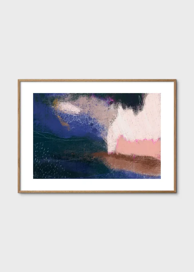 The Poster Club Art Prints Bördig Poster 30x40 cm Blau Rosa