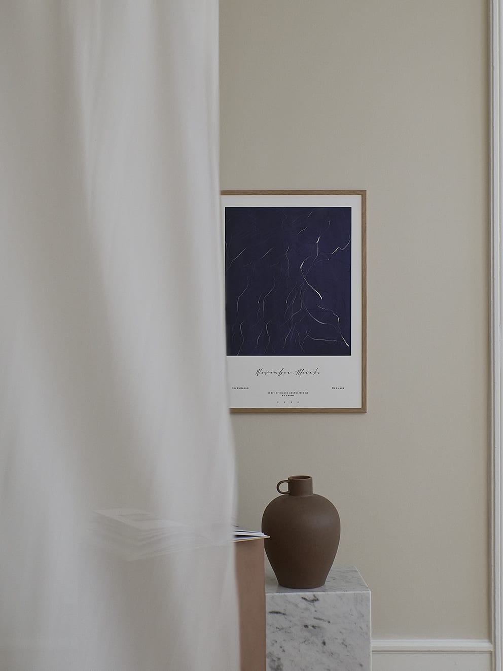 The Poster Club Meraki 02 Poster 50x70 blau abstrakt