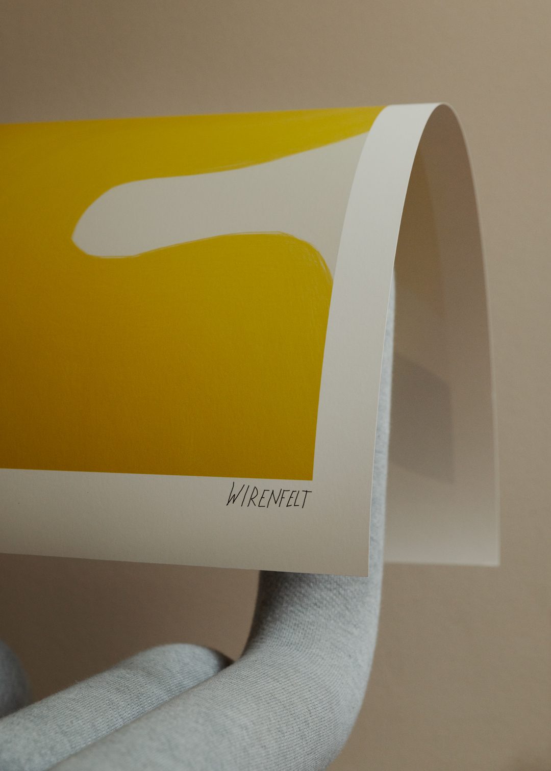 The Poster Club Art Prints Solero Poster A4 Gelb Abstrakt