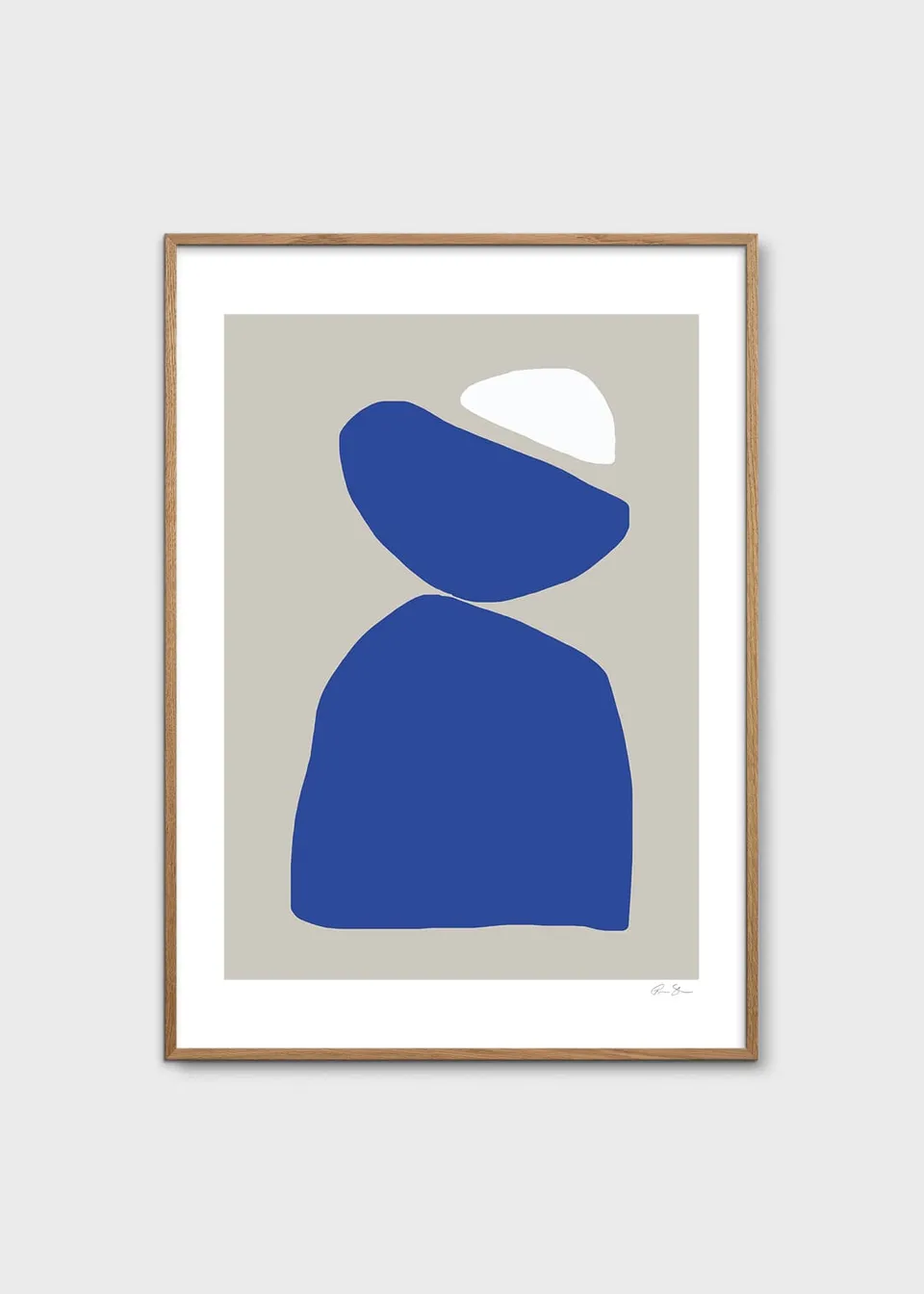 The Poster Club Art Prints Blue Moon Poster 30x40 cm blau