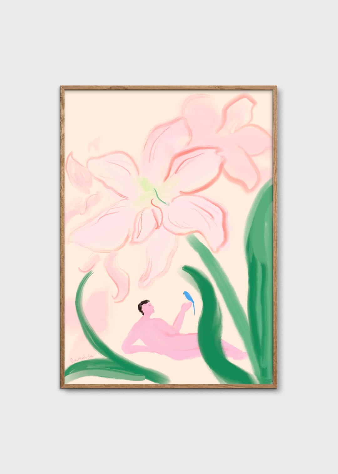 The Poster Club Art Prints Under the Flowers Poster 30x40 cm grün