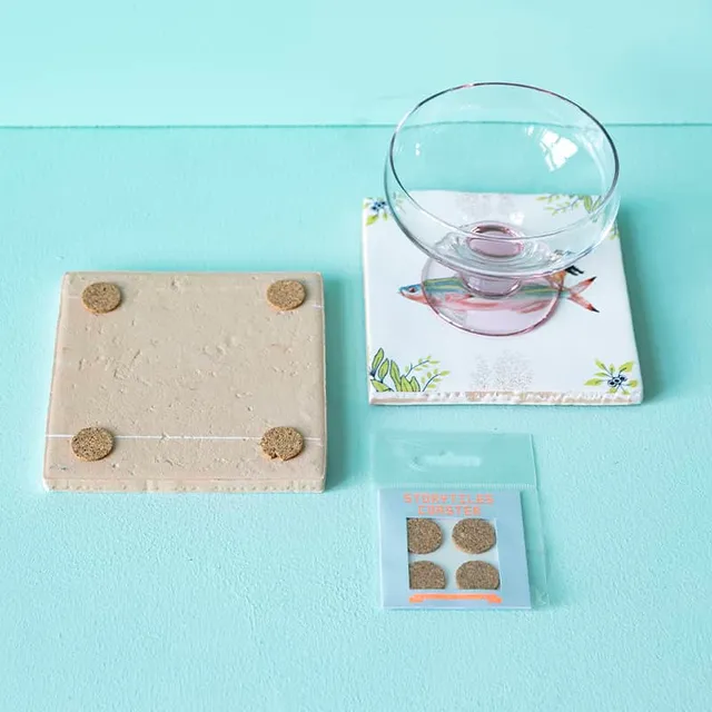 Storytiles Tile holders Kurken stickers Kork 4 Stück Untersetzer