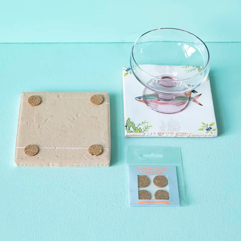 Storytiles Tile holders Kurken stickers Kork 4 Stück Untersetzer