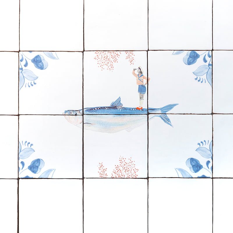 StoryTiles Tile Tableaus Vooruit kijken Fliesenbild Set Blick