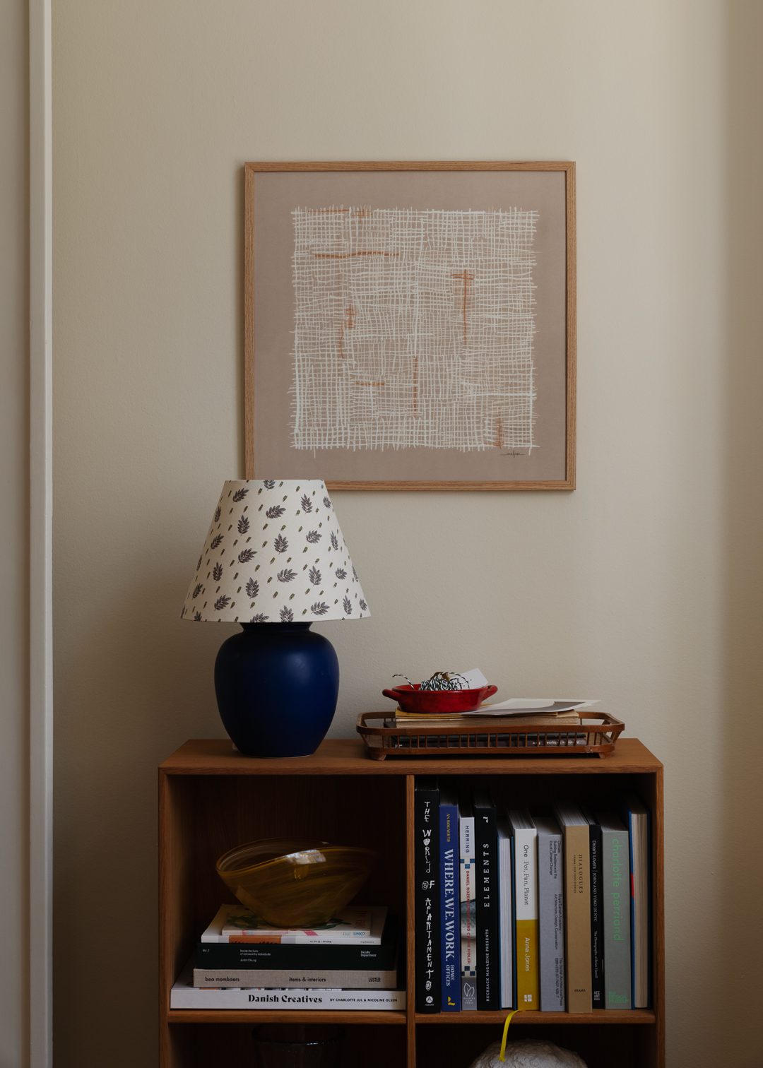 The Poster Club Net No. 5 Kunstdruck 50x50 cm beige