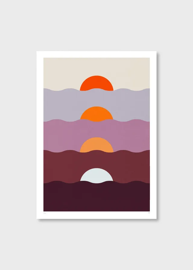 The Poster Club Art Prints Multiple Sunset Siebdruck 70x100 limitiert
