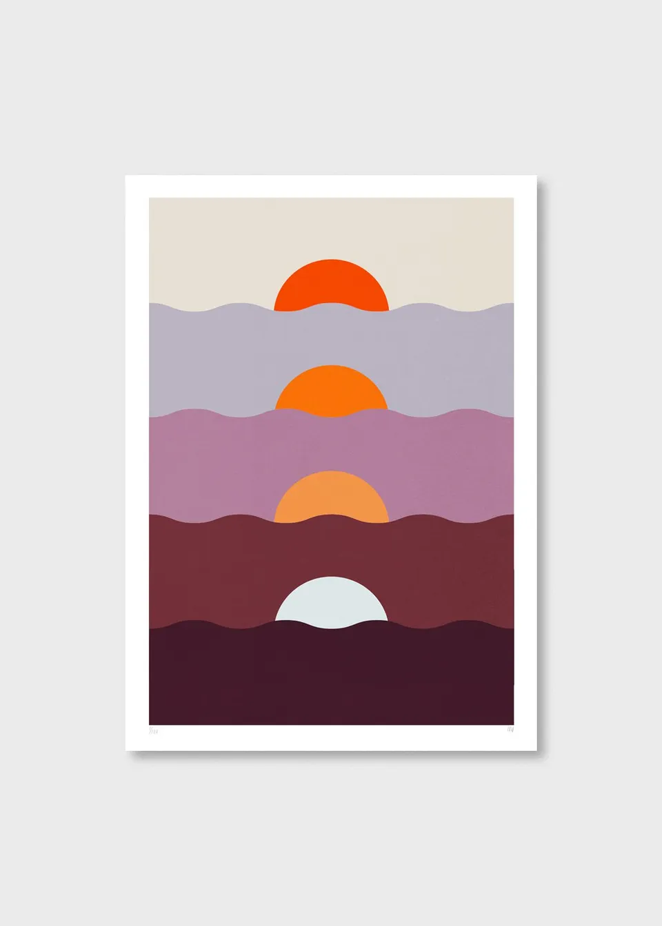 The Poster Club Art Prints Multiple Sunset Siebdruck 70x100 limitiert