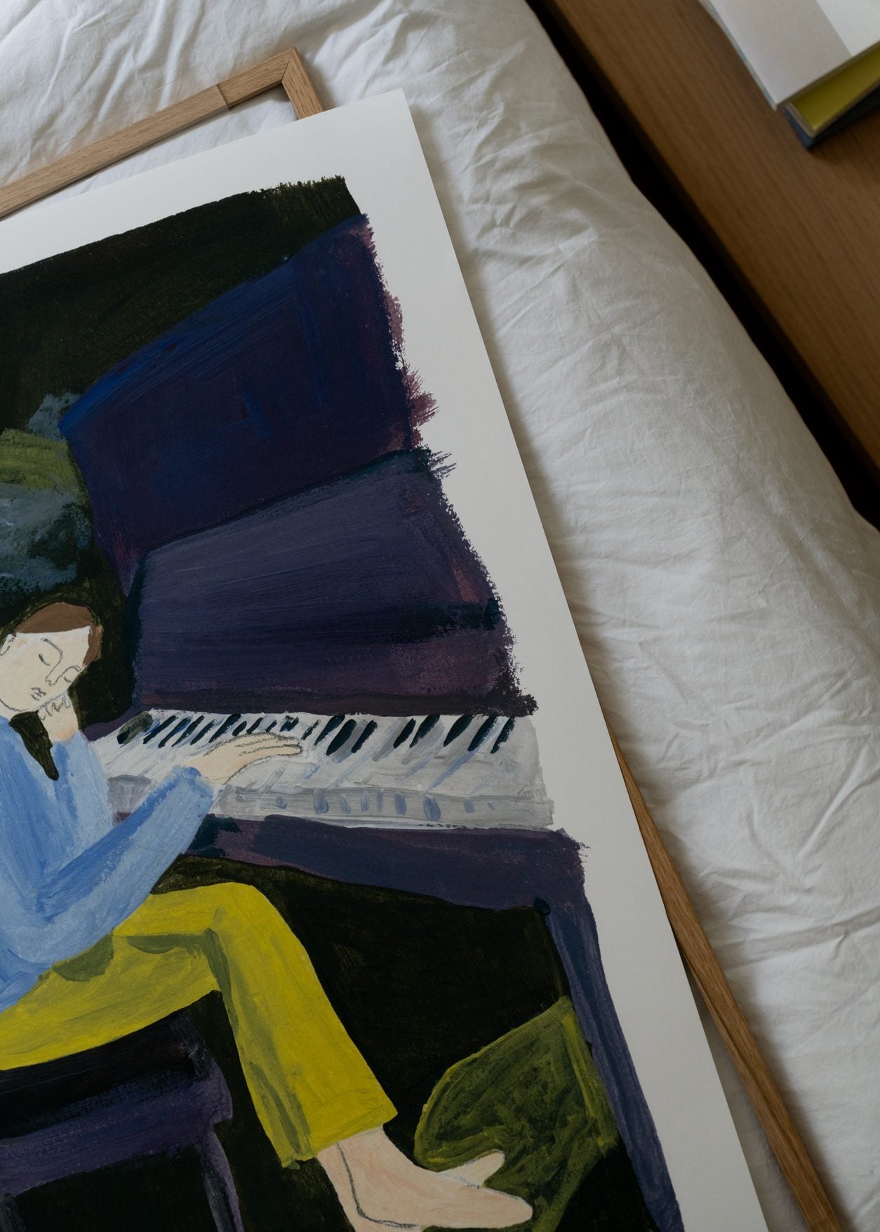 The Poster Club Hania at the Piano Poster 30x40 blau
