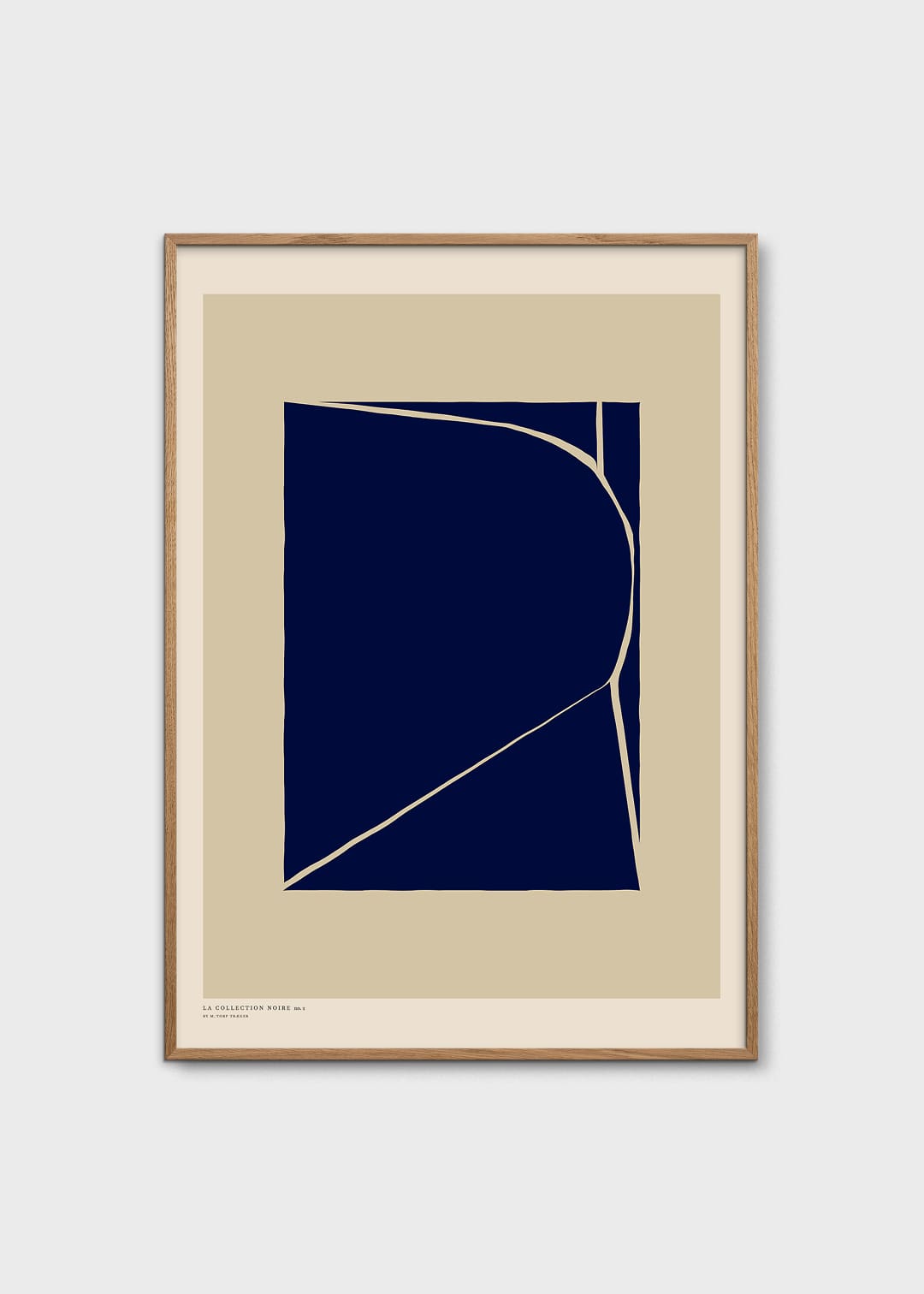 The Poster Club Art Prints Structure Poster A4 beige blau