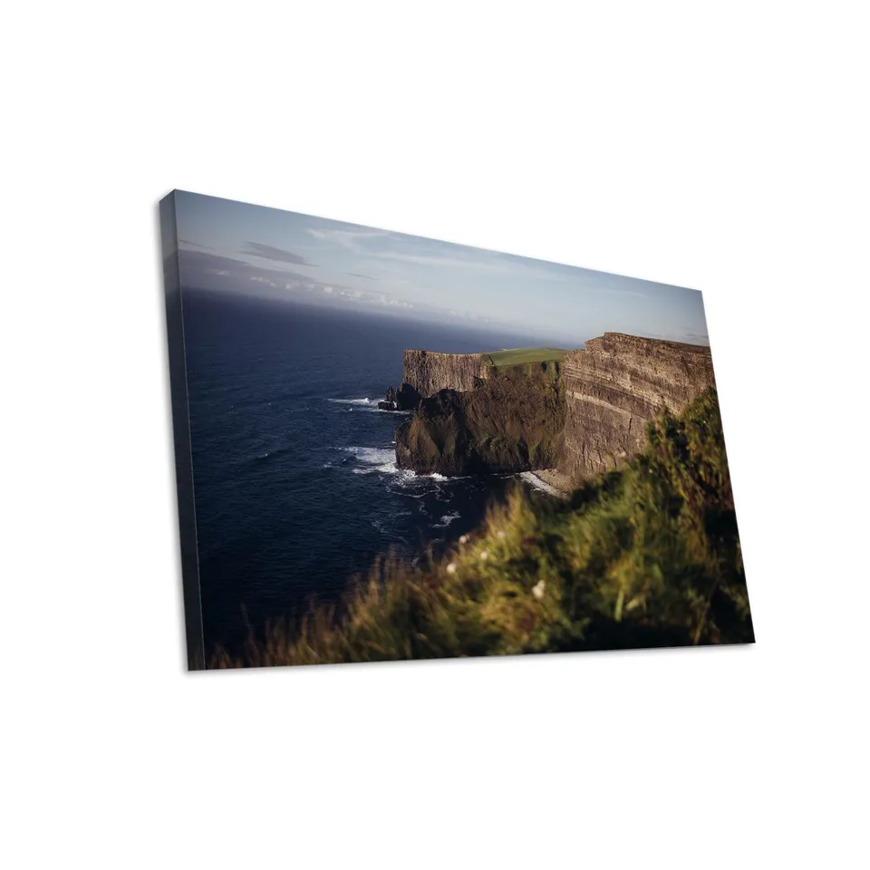 Hustling Sharks Wandbilder Felsküste mit Meeresblick Leinwand 40x30