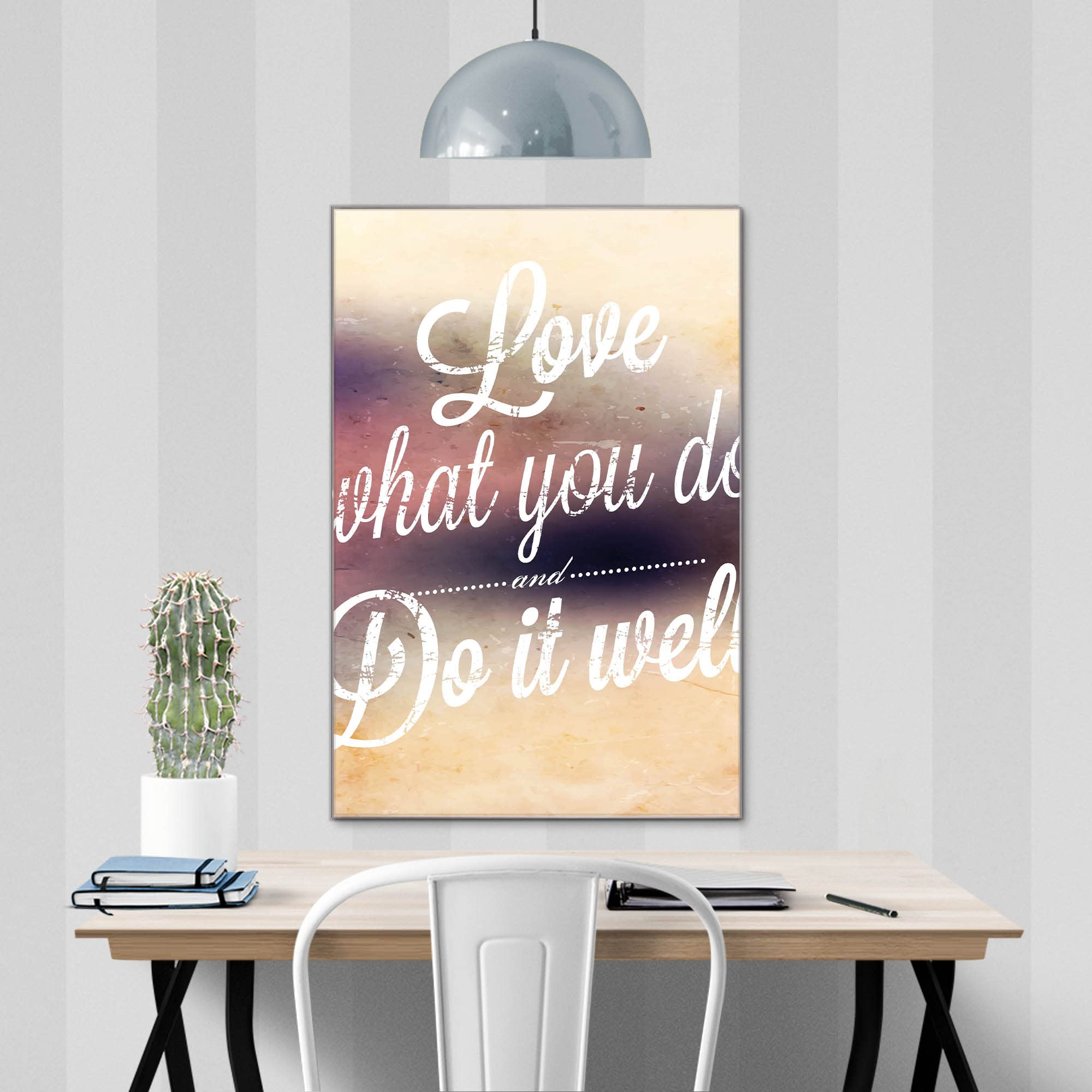 Banjado Magnettafel Love What You Do Magnetboard 60x40 cm