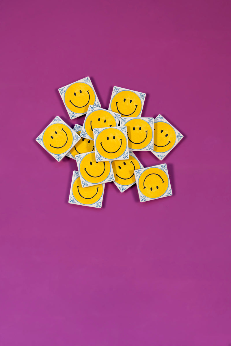 Storytiles Minis Smiley Mini Fliese Gelb Geschenk Mini-Format