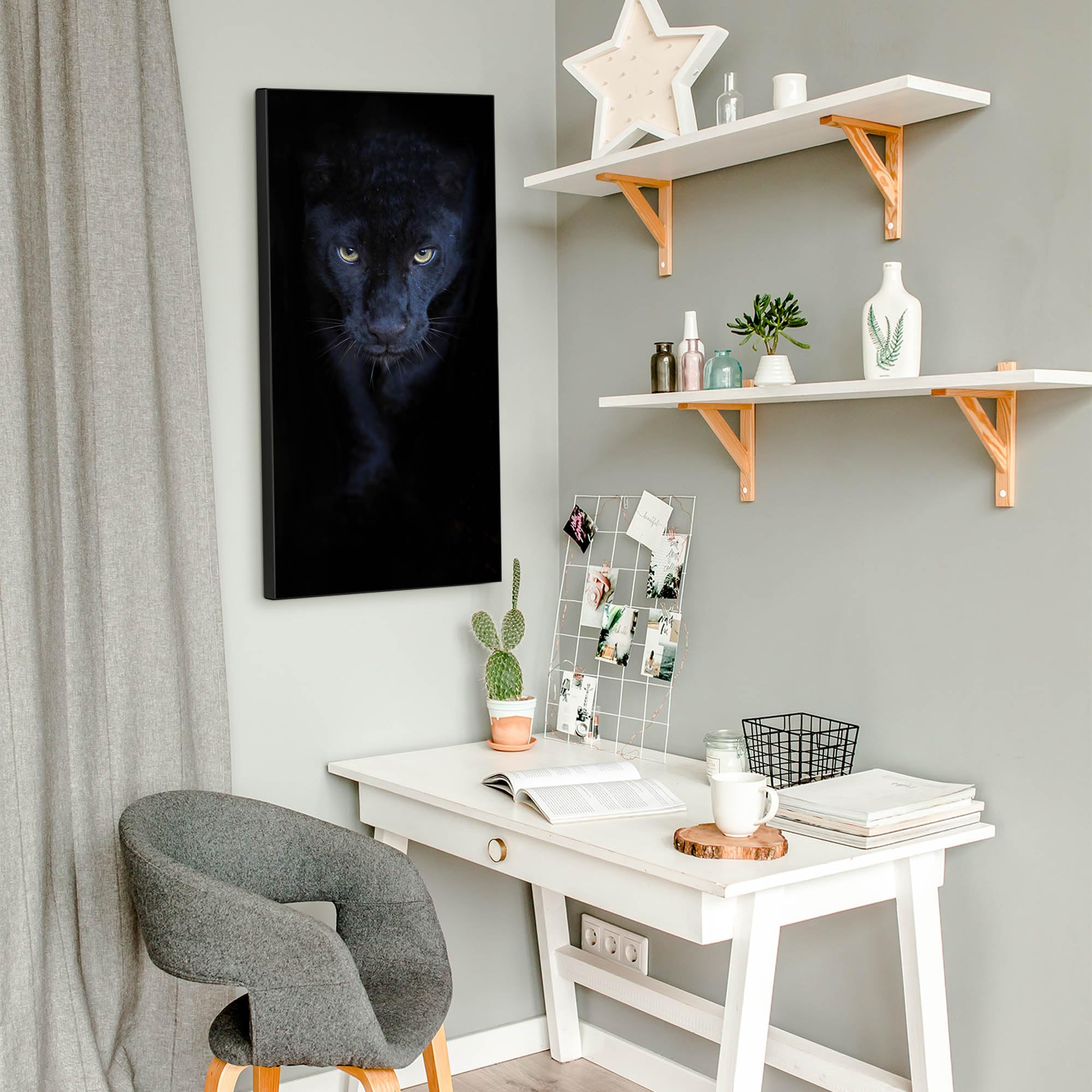 Banjado Magnettafel 37x78 Magnetwand Nora Metall