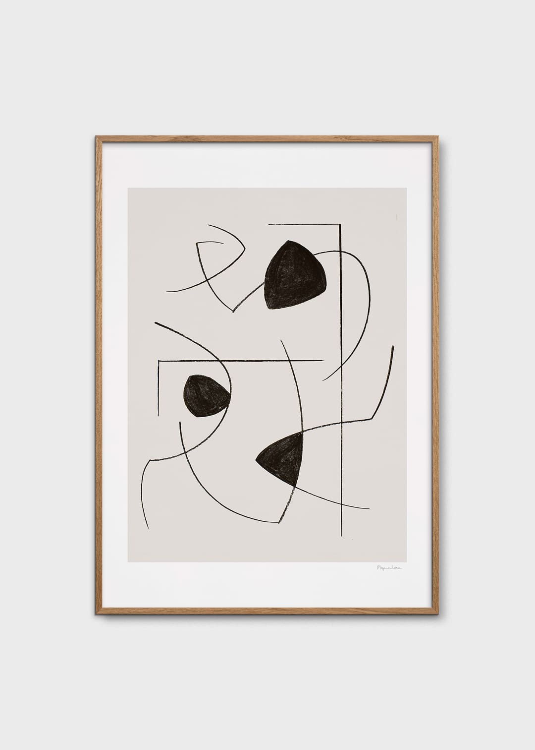The Poster Club Art Prints Lines Poster 50x70 cm Giclée