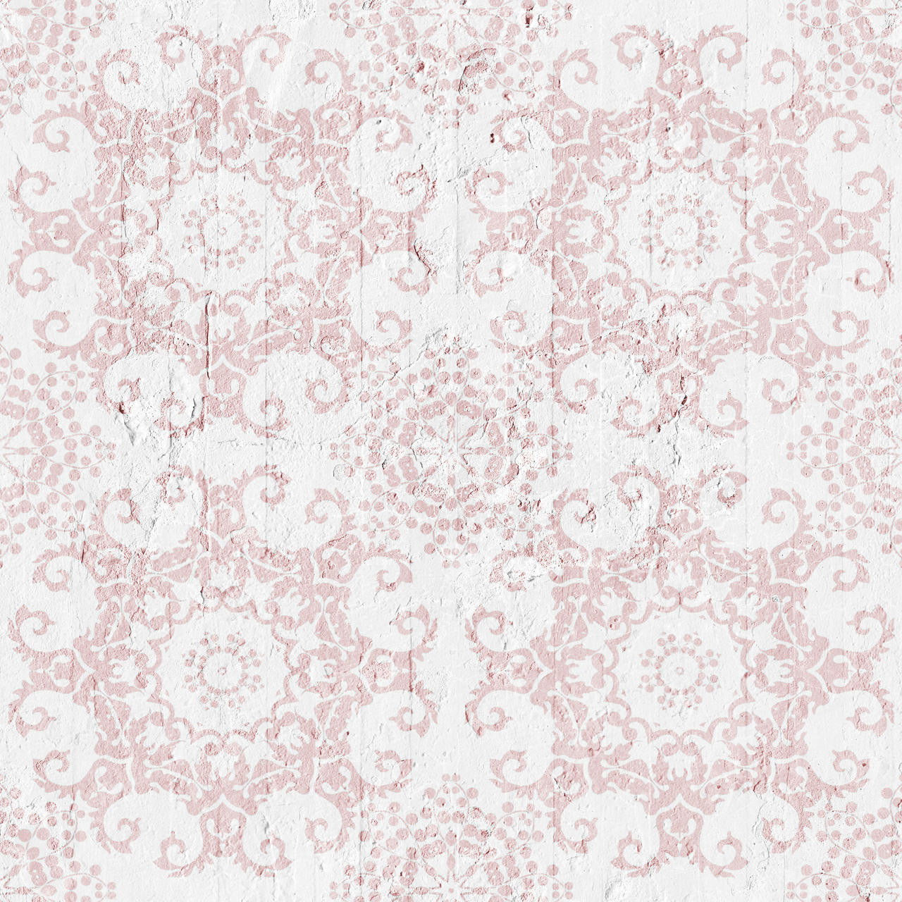 Mineheart Wallpaper Pink Geometric Damask Tapete Rosa Rolle Geometrisch
