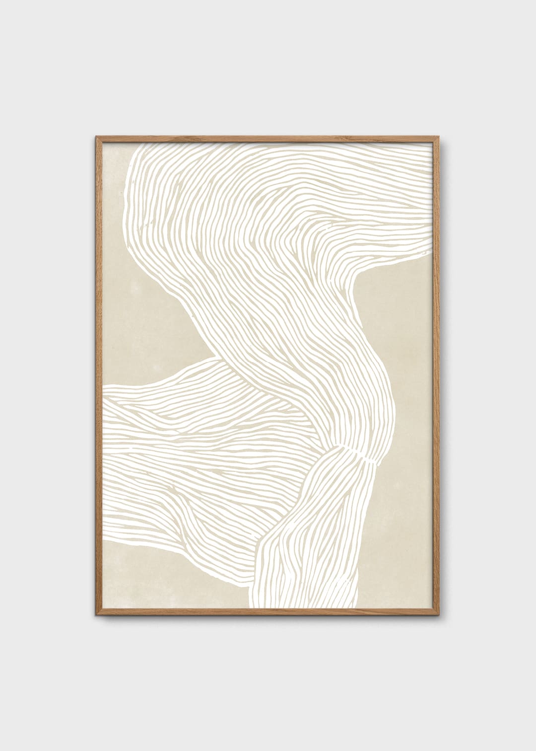 The Poster Club The Line No. 08 Kunstdruck A4 beige