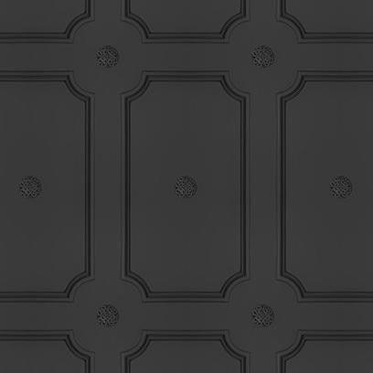 Mineheart Wallpaper Charcoal Georgian Dot Tapete Anthrazit