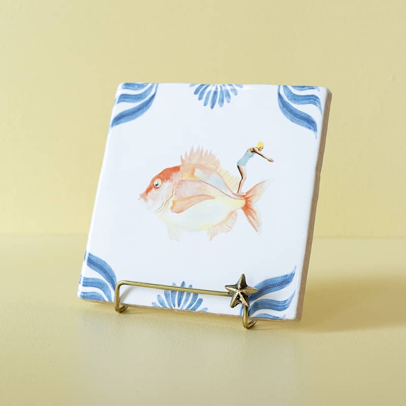 Storytiles Tile holders Golden Stand Star Fliesenständer gold