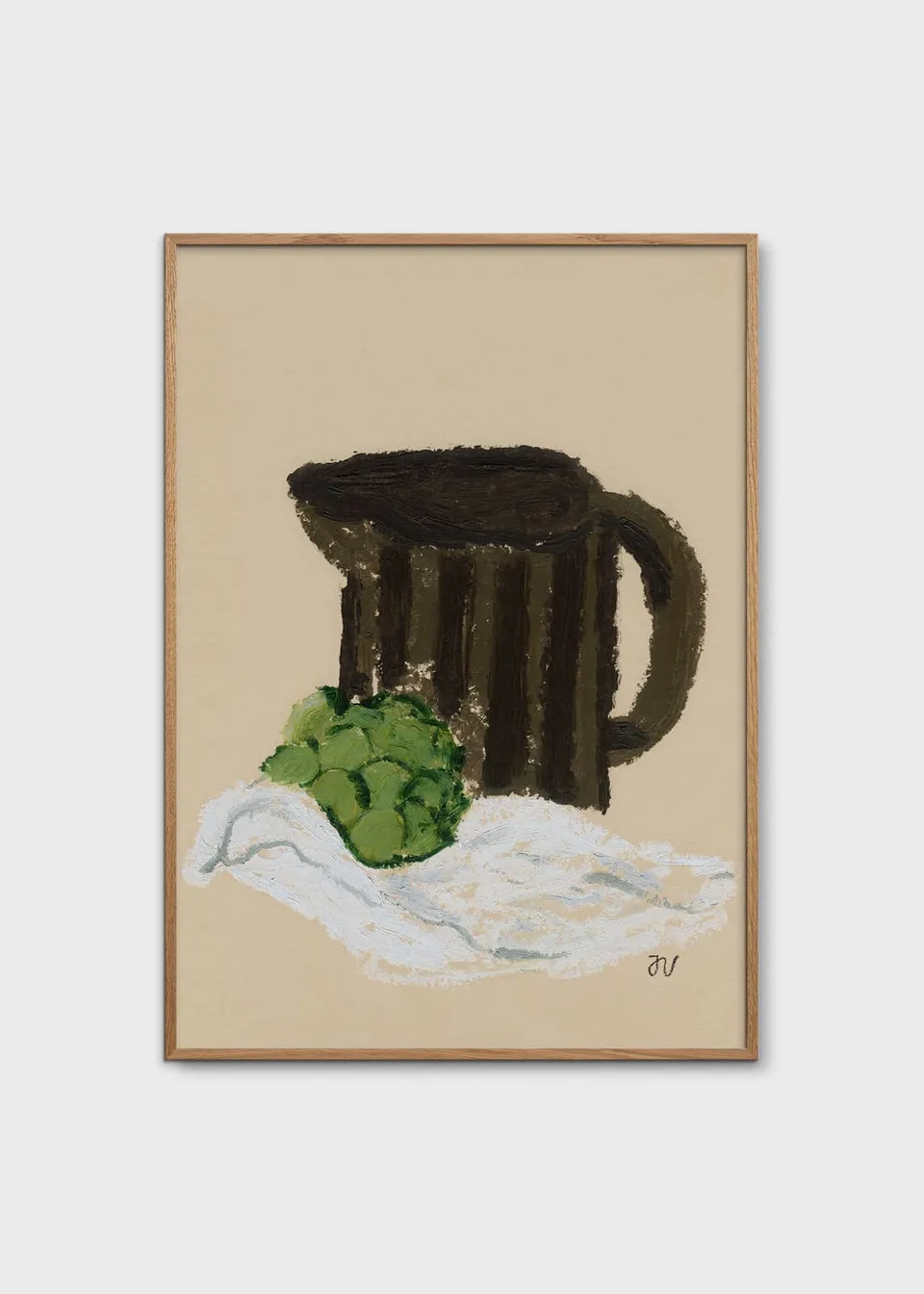The Poster Club Still Life with Artichoke Poster 30x40 cm grün