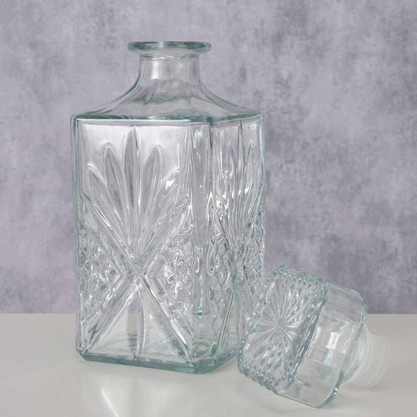 LS-LebenStil Glaskaraffe Kristall Whisky Karaffe 950ml