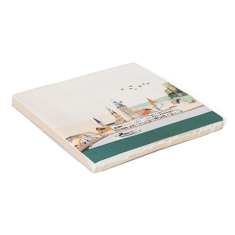 Storytiles Delft blue Zutphen Torenstad Fliese S 10x10 cm Türme