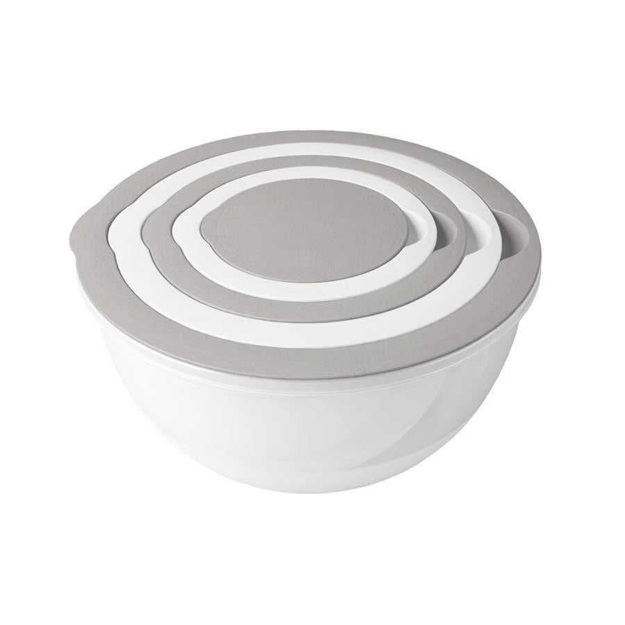 LS-LebenStil Küche & Haushalt Rührschüssel-Set 5tlg 0,4-4,4L Deckel