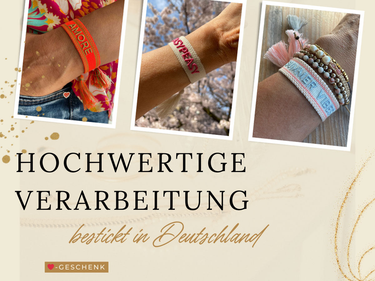 LS-LebenStil Uhren & Schmuck Happy Armband Neon Orange Pink 20cm