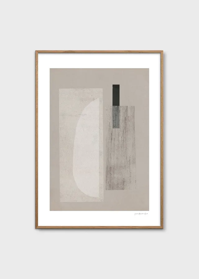 The Poster Club Art Prints Carrarra Poster 50x70 beige-grau