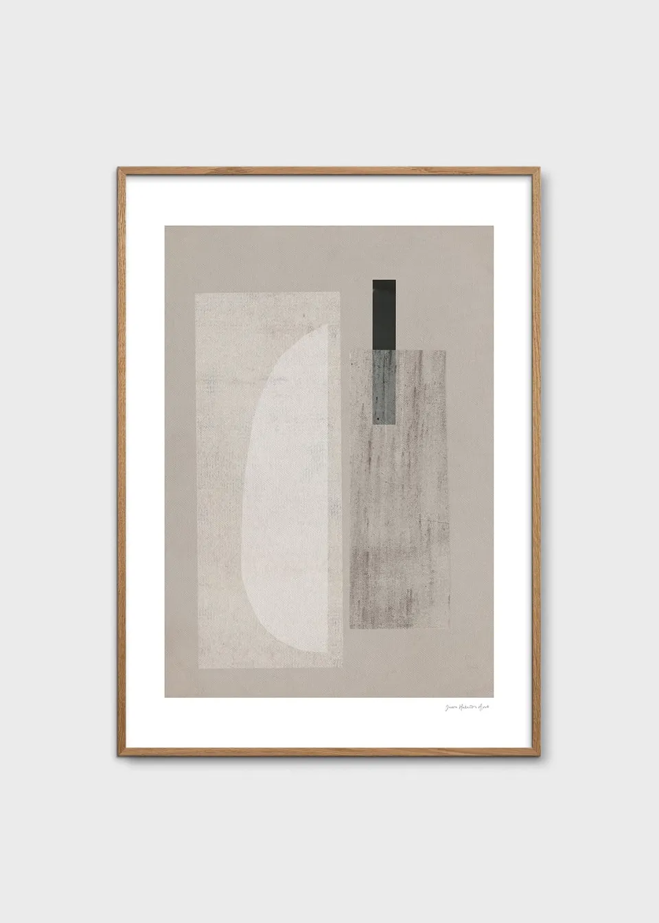 The Poster Club Art Prints Carrarra Poster 50x70 beige-grau