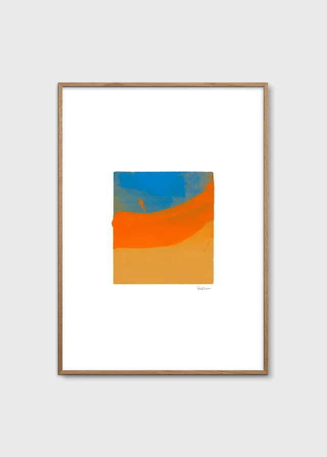 The Poster Club Art Prints Sunset Wave Poster 30x40 cm blau orange