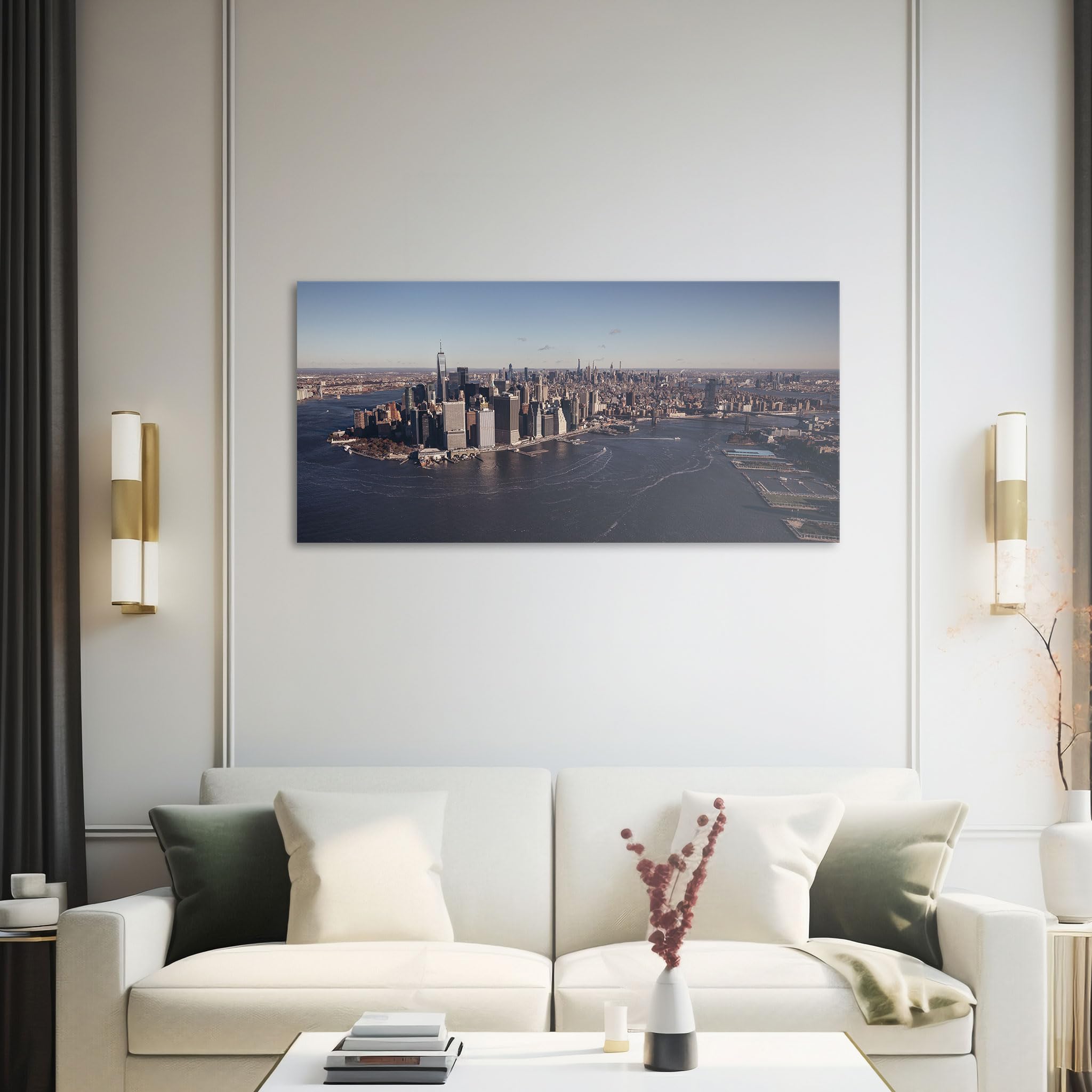 Hustling Sharks Wandbilder Skyline New York Wandbild 40x30 cm City