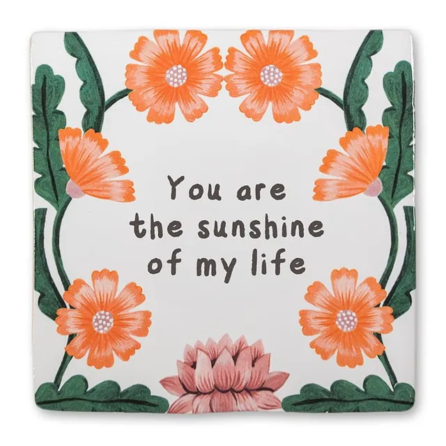 Storytiles Delft Blue Verse Bloempjes Wandfliese 10x10 cm mit Text