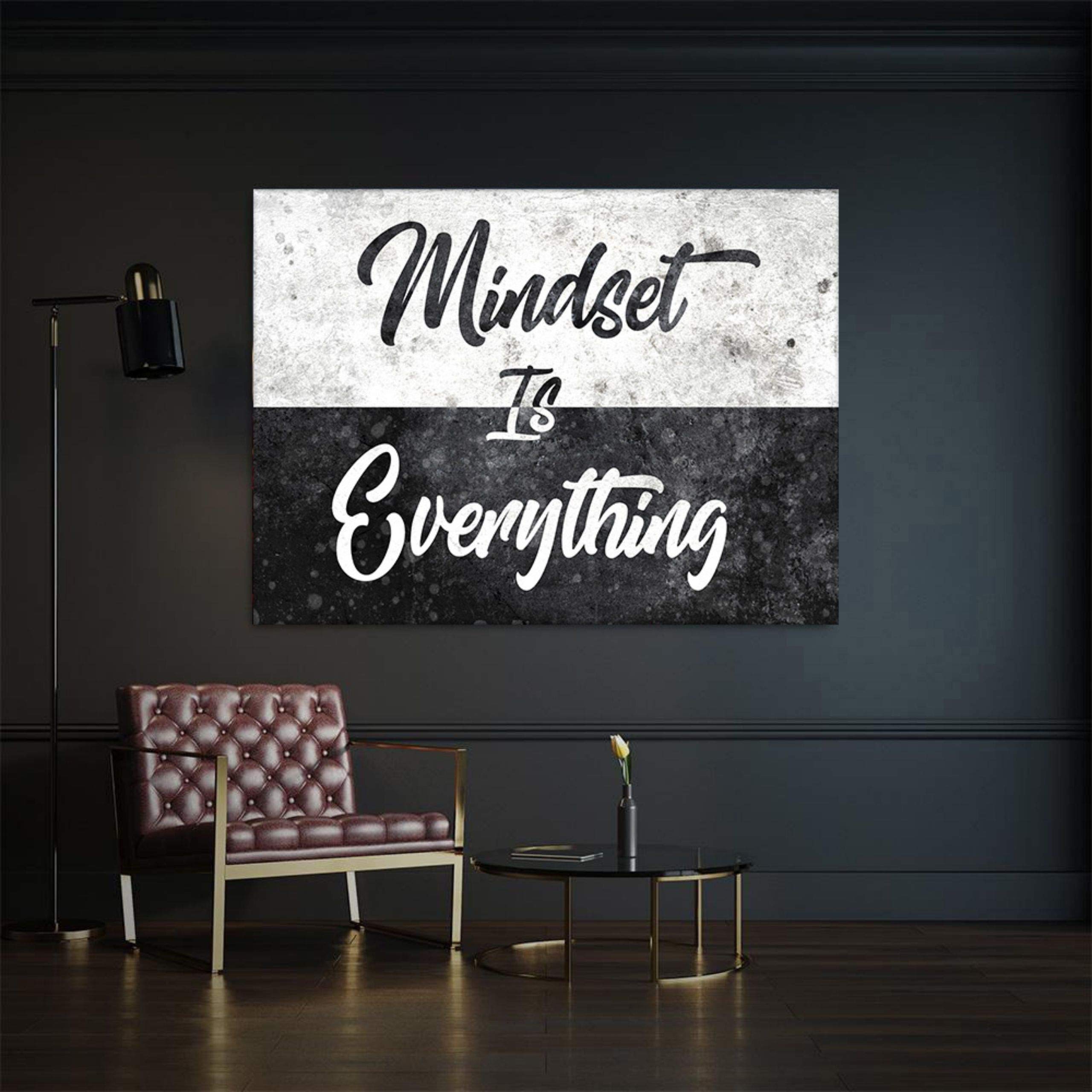 Hustling Sharks Mindset is Everything Leinwand 45x30 Büro
