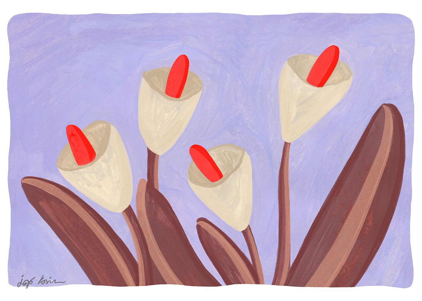 The Poster Club Flowers 03 Poster A4 Botanik