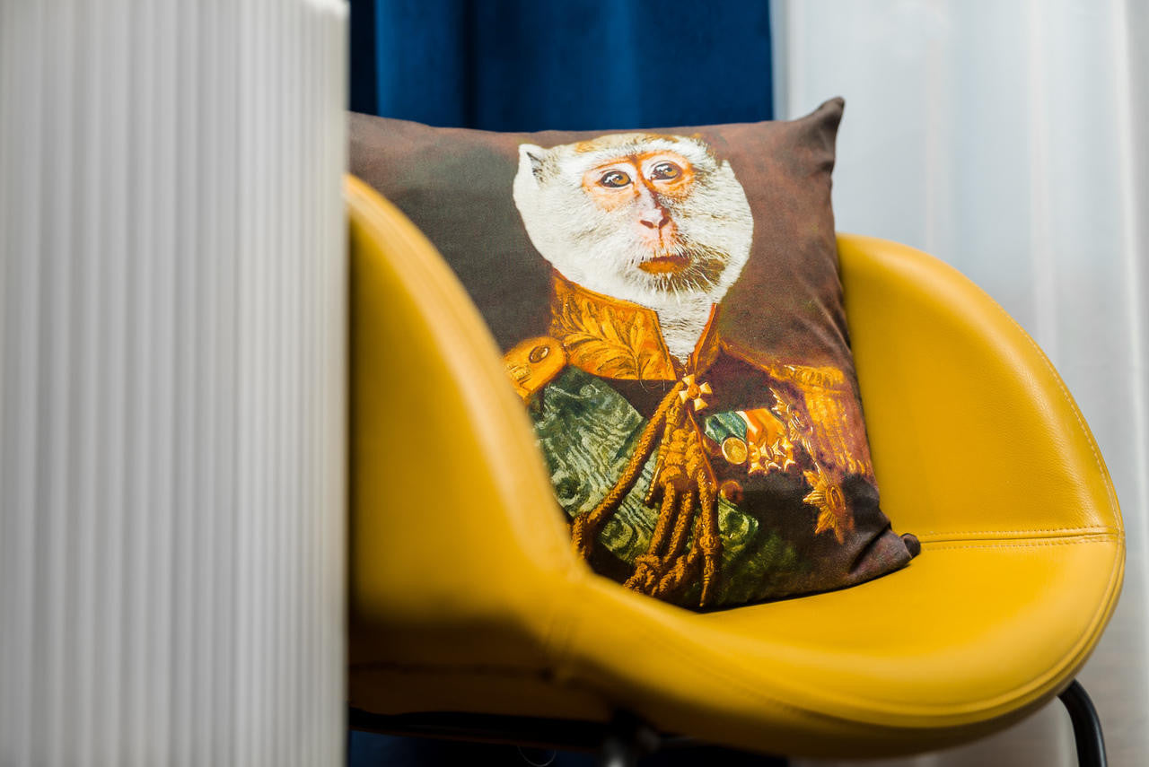 Mineheart Cushions Duke Gibson Kissen Affenmotiv 46x46 cm